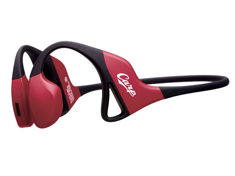 広島カープ仕様の赤いkikippaイヤホン - 家電 Watch