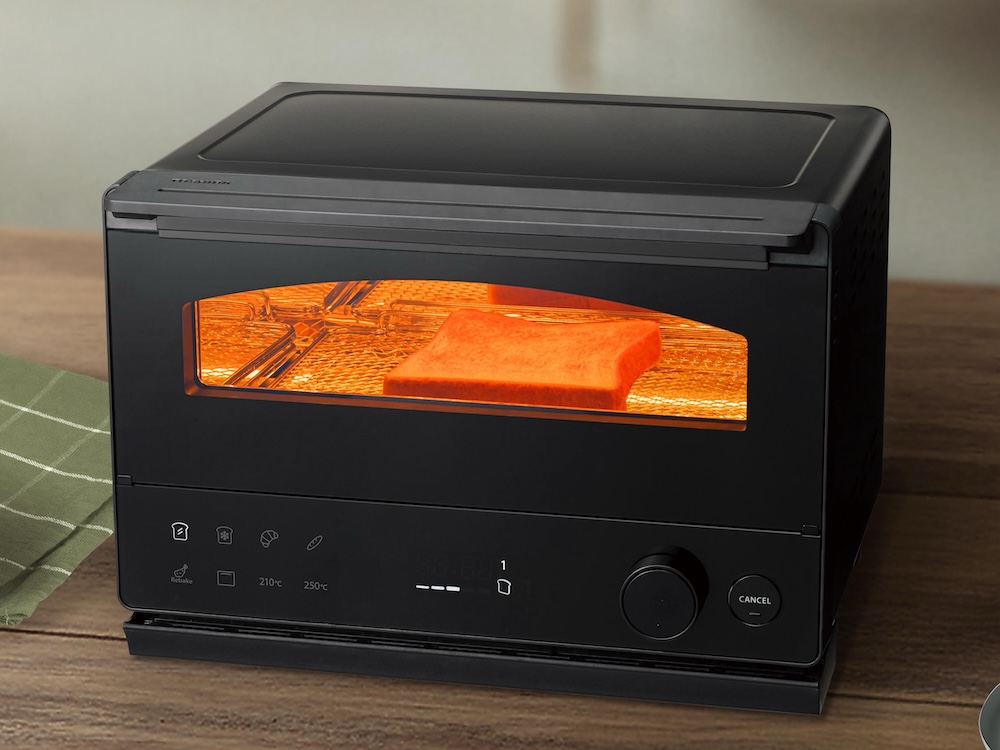 東芝の石窯ドーム譲ります 東芝“石窯ドームのトースター”を発売。約60秒でトーストを焼き上げる