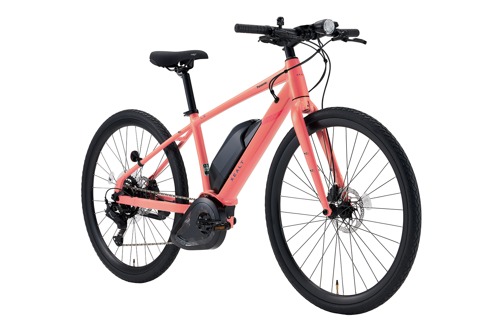パナソニックの新しいクロスバイクe-bike 油圧式ディスクブレーキ