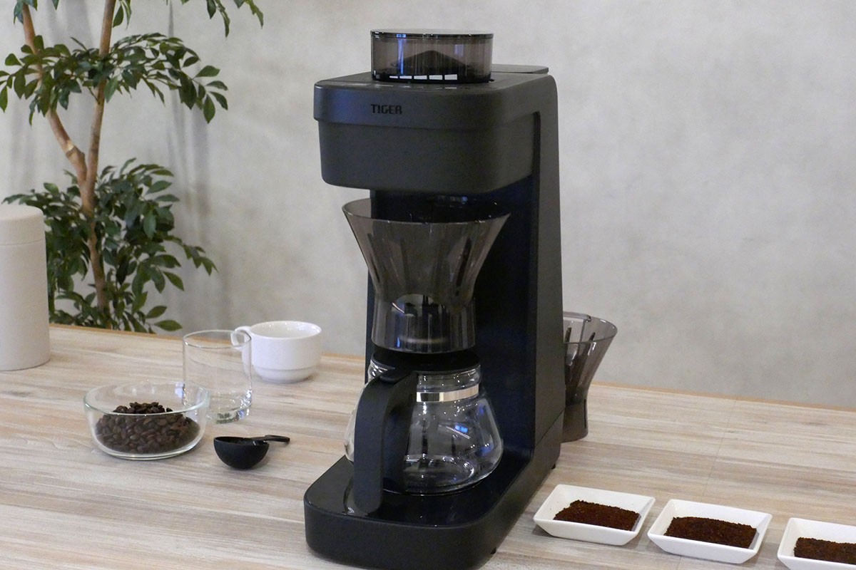 タイガー、ドリップ×浸漬のハイブリッドコーヒーメーカー デカフェ豆も