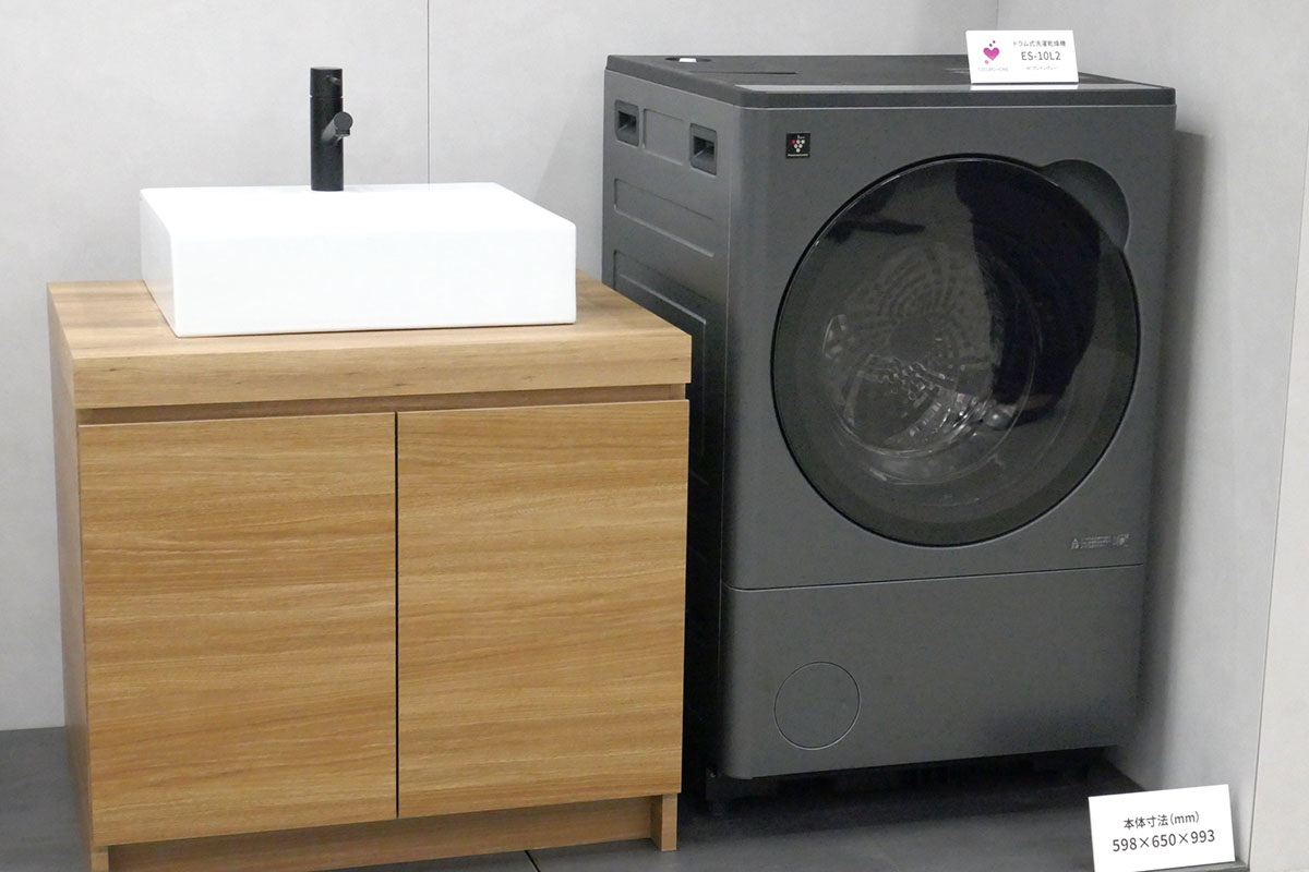 シャープ ドラム式洗濯乾燥機 10kg シャープ、ヒートポンプでもコンパクトな10kgドラム洗濯機 - 家電 Watch