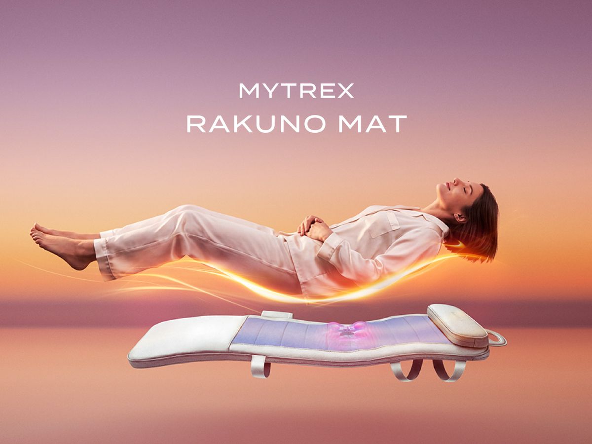 MYTREX エクササイズマット 人間工学デザイン 電動のリカバリーマット 温感と立体もみで整える - 家電 Watch