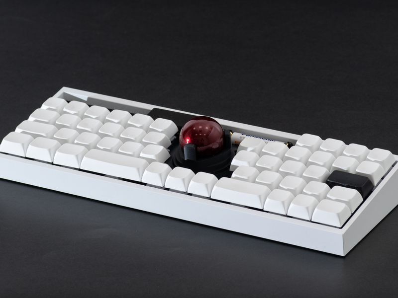 meteorite　トラックボール搭載 自作キーボード 本体 40%自作キーボードキット トラックボールとトラックパッドの2タイプ