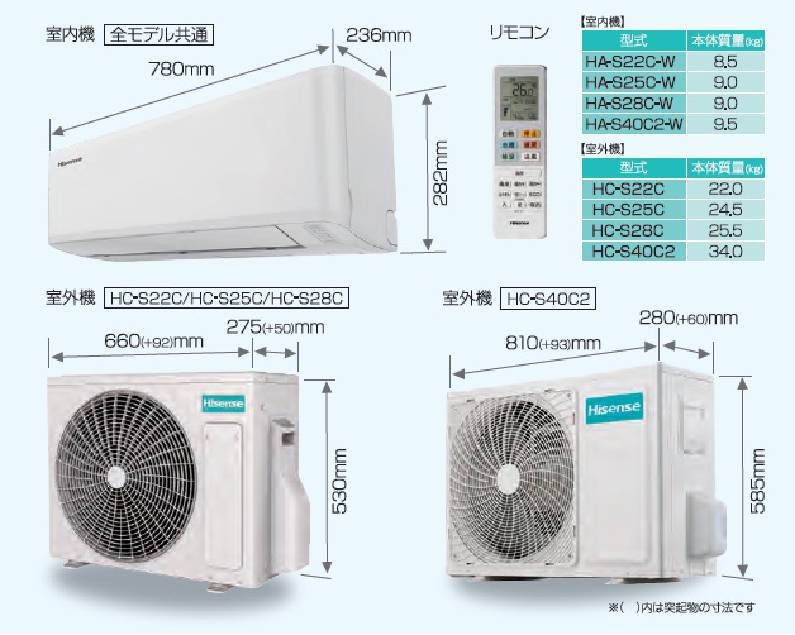 人気色 Hisense ハイセンス エアコン 室外機 冷暖房 14畳 - crumiller.com